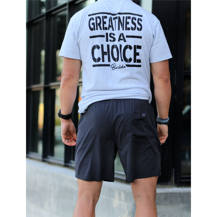 Burlebo Heather Black Athletic Shorts